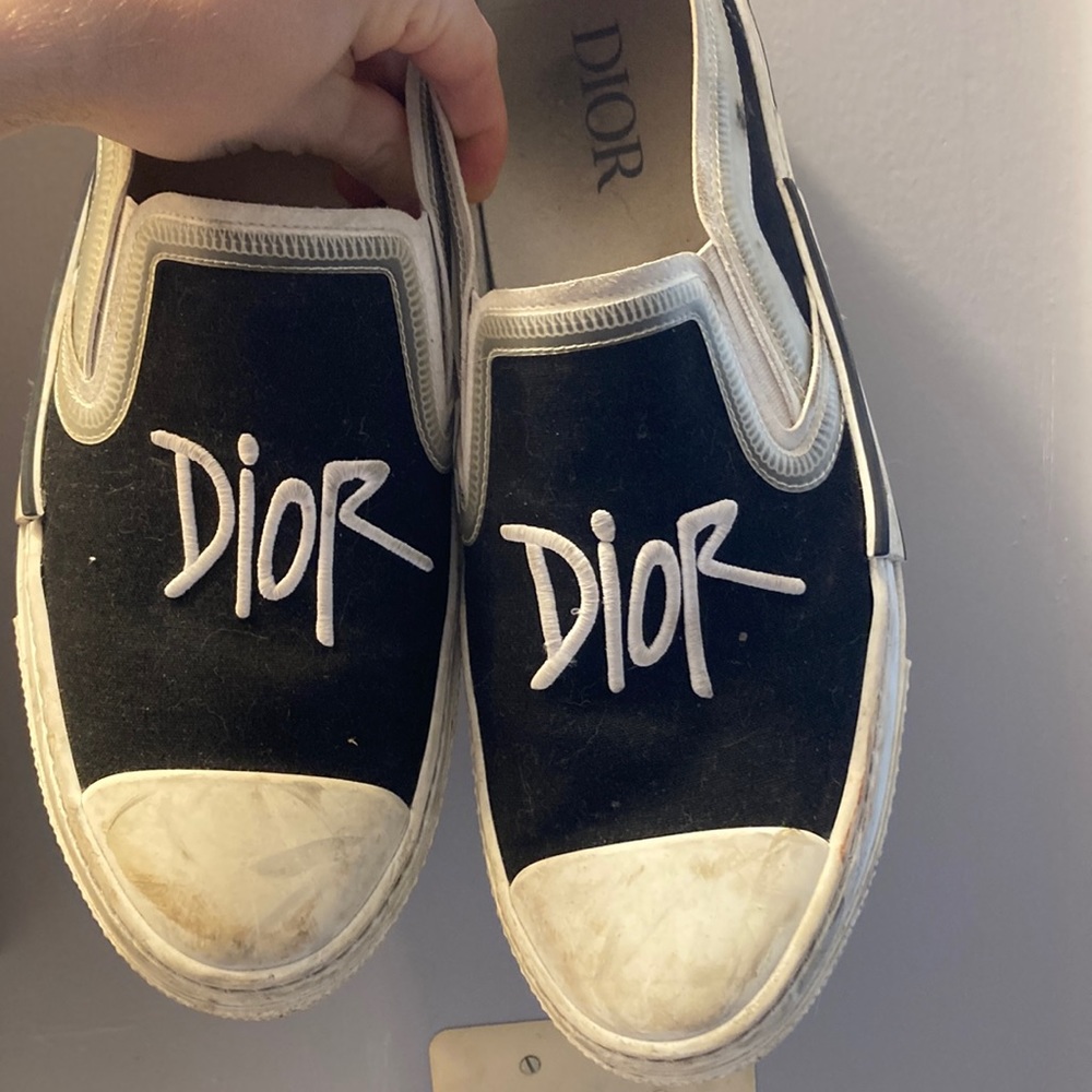 Dior size 13 slip ons